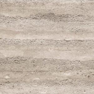 Rammed Earth Board flexible tile with a natural earth tone, textured finish, and horizontal pattern, ideal for interior wall or exterior facade applications.