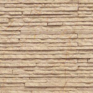 Muretto Stone flexible stone veneer in a brick pattern with a textured, natural finish, ideal for an interior wall or exterior facade.