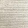 Square Line Stone flexible tile, showcasing a textured, light beige finish with horizontal grooves, ideal for a modern interior wall or decorative panel.