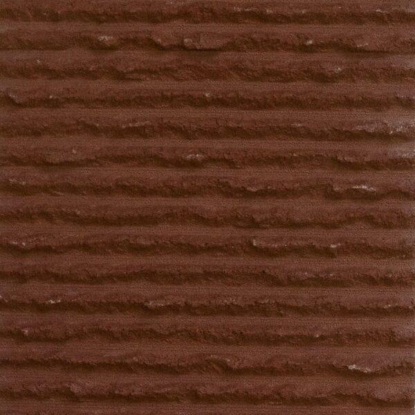 Round Line Stone 2 Flexible stone veneer in earthy brown with a textured, linear pattern, ideal as a durable and lightweight wall cladding for interior and exterior applications.