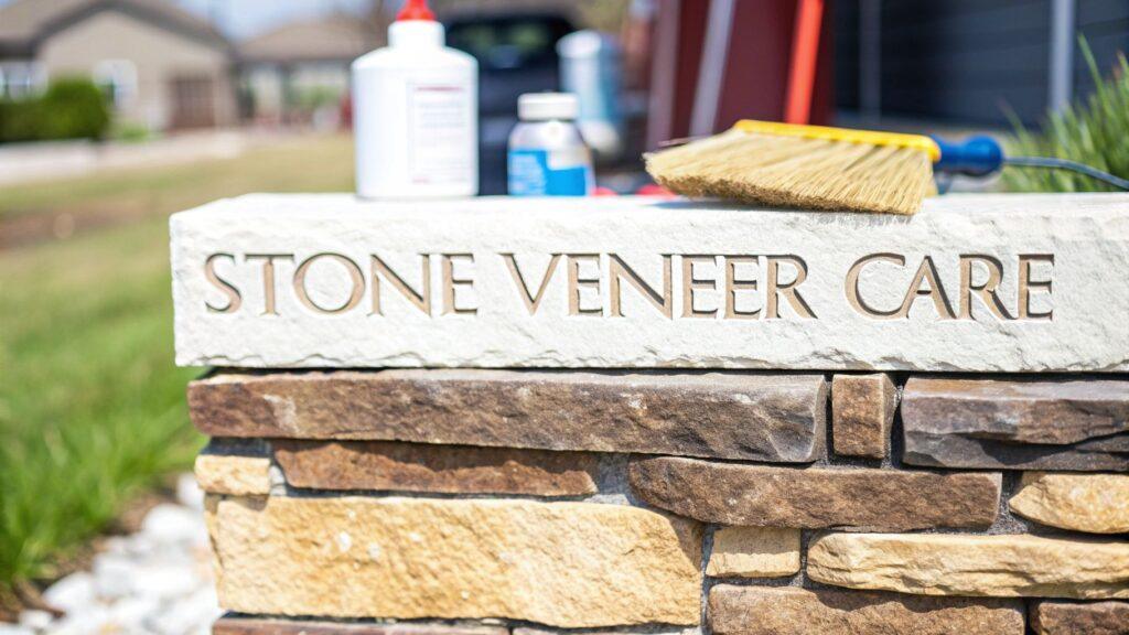 Multi-colored stone veneer on an outdoor structure, showcasing the natural texture and beauty of this architectural surface material for exterior applications.