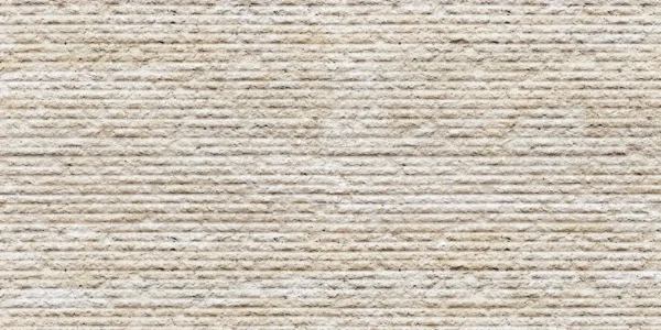 Beige PU stone panel featuring a ridged texture ideal for an interior wall, offering a modern, natural stone look with easy installation.